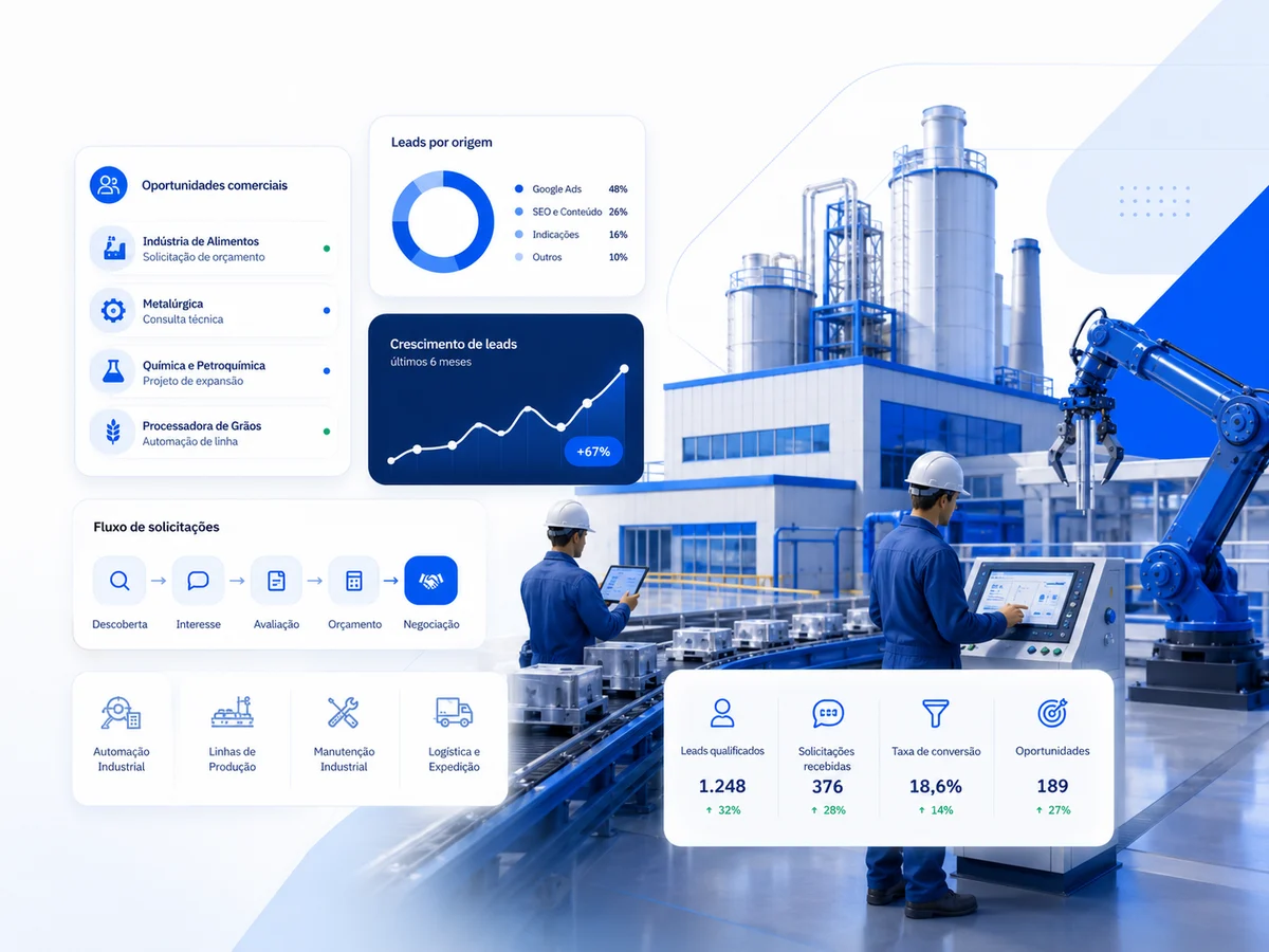 Indústrias, fábricas e processadoras — imagem do segmento