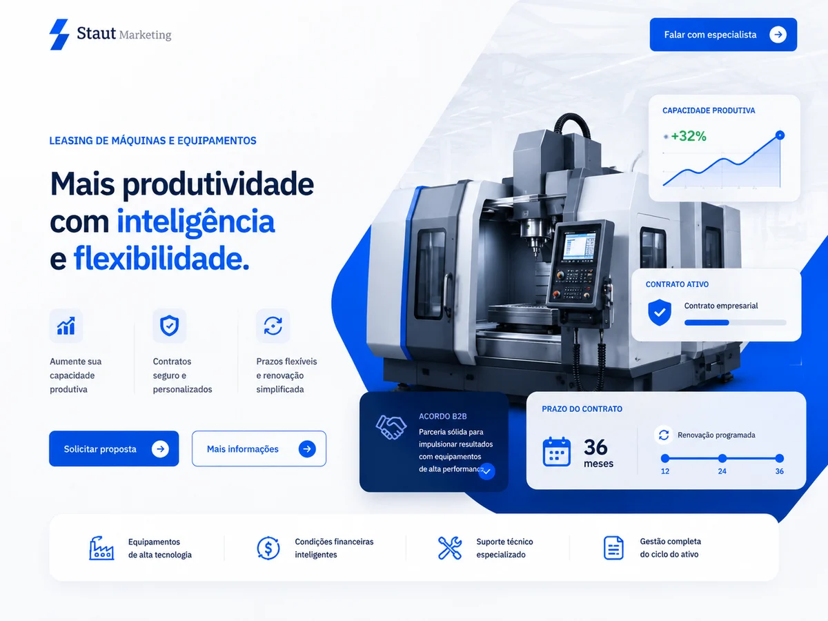 Leasing de máquinas e equipamentos — imagem do segmento