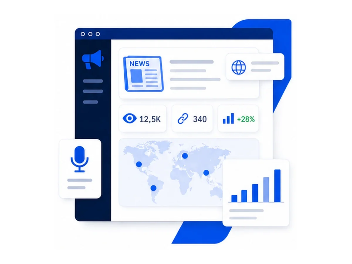 Assessoria de imprensa e Digital PR — imagem do serviço