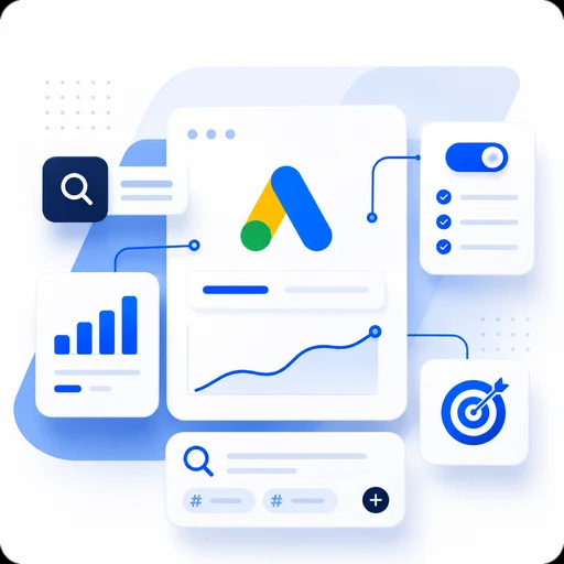 Gestão de Google Ads — ilustração