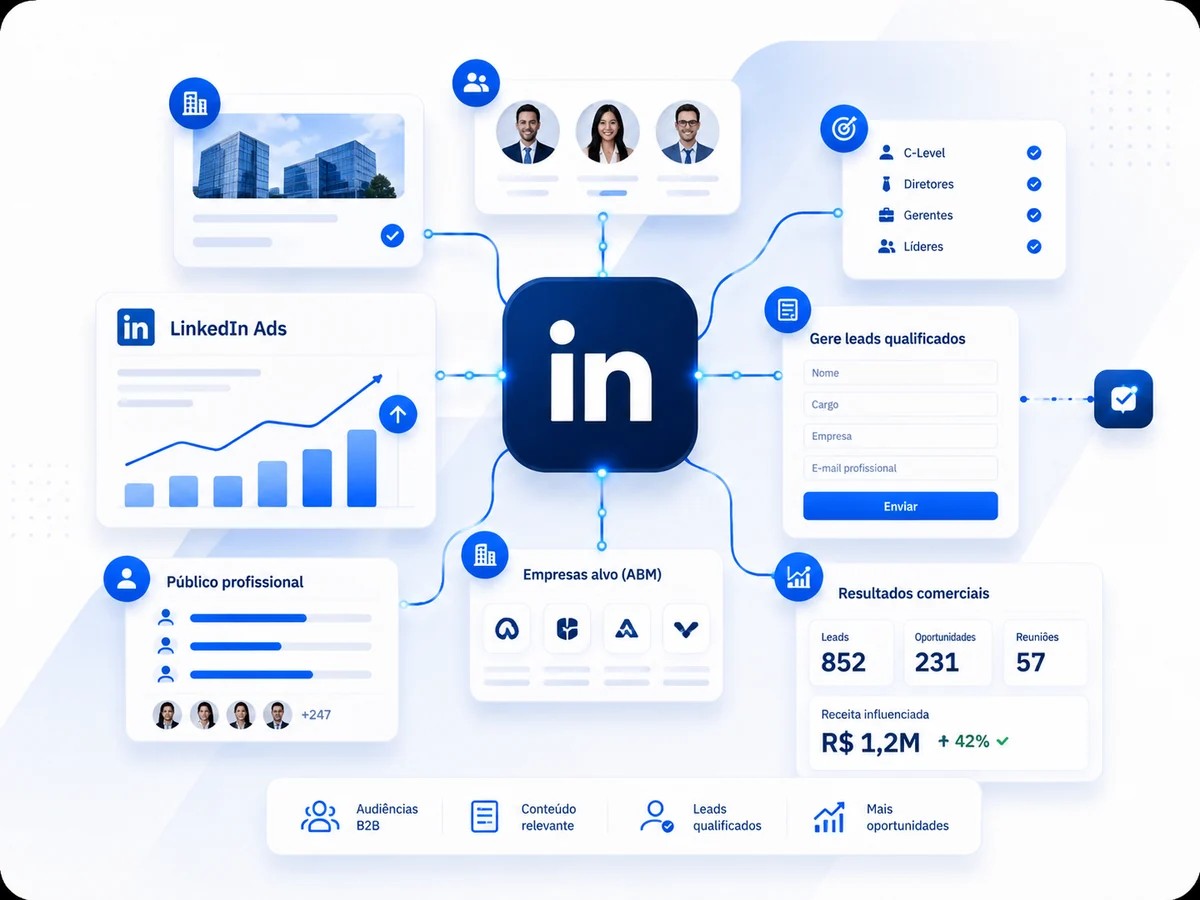 Gestão de LinkedIn Ads — imagem do serviço