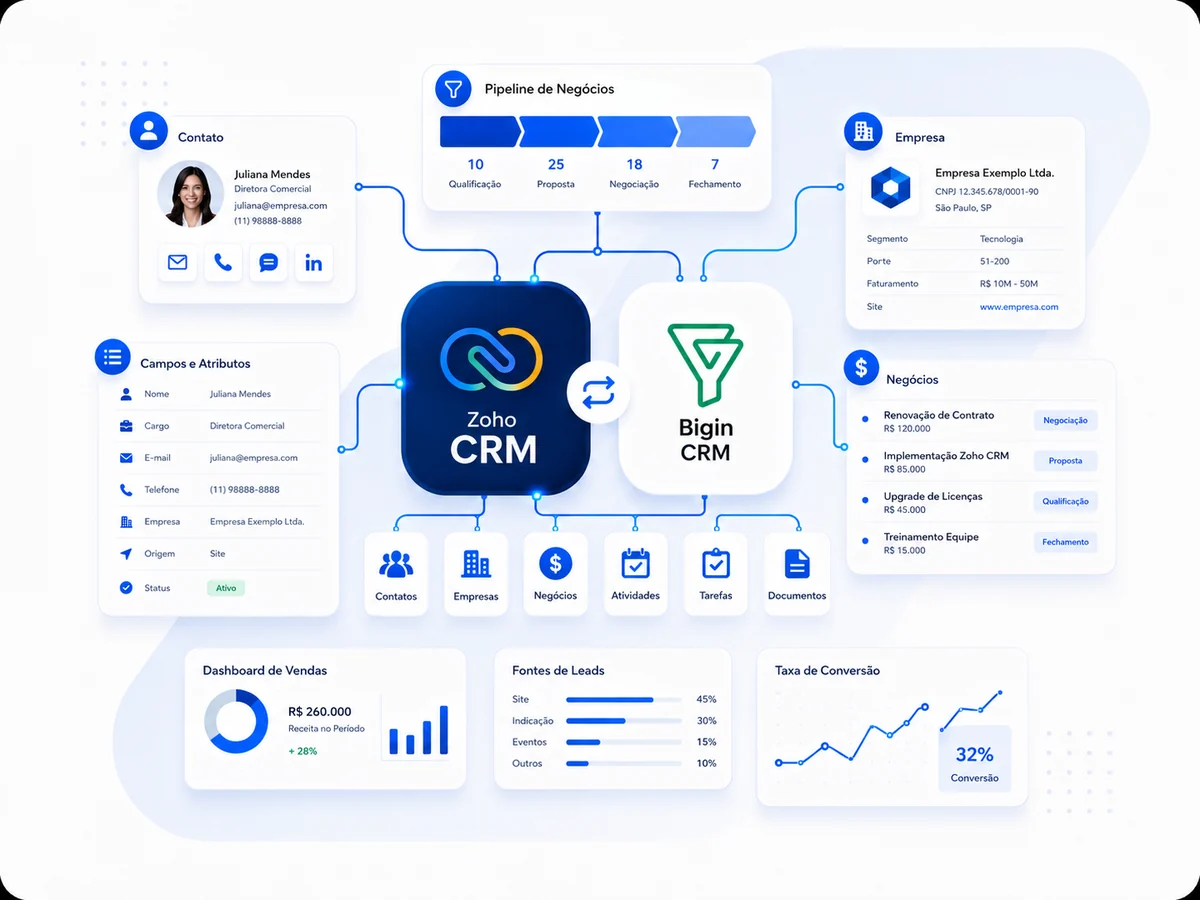 Consultoria Zoho CRM e Bigin — imagem do serviço